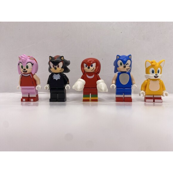 Lego Sonic The Hedgehog Minifigures Sonic Tails Knuckles Shadow Amy Rose New Lot - Picture 1 of 4